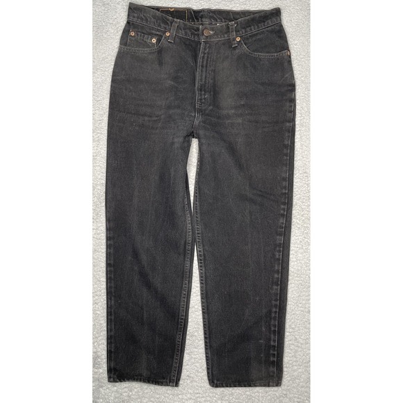 Levi's Denim - Vintage Levis 512 Jeans Womens Sz 13 JR M Black Slim Fit Tapered Leg Made In USA